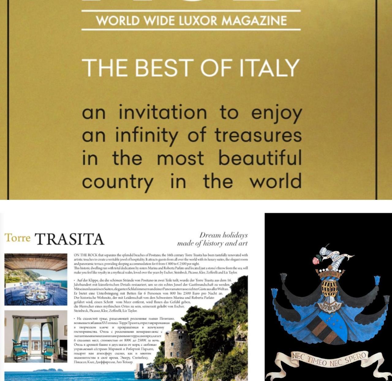 Villa Torre Trasita Luxury Suites Позитано Экстерьер фото
